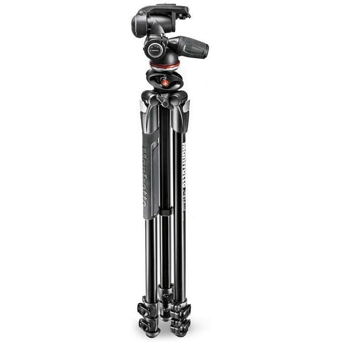 Manfrotto 290 Dual Kit 3-Way Pan/Tilt Tripod Head with Quick Release - Professional Camera Tripod Head for DSLR, Mirrorless Cameras & Video - Perfect for Photography, Videography & Travel Filming