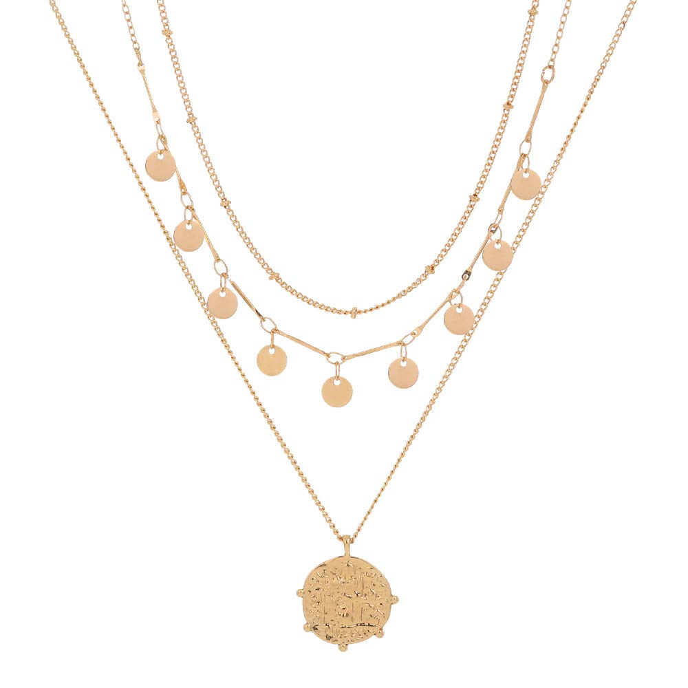 Vintage Gold Lock Necklace for Women - Multi-Layer Rhinestone Claw Chain with Retro Design, Fashion Street Style Jewelry | Perfect for Parties, Date Nights & Everyday Wear