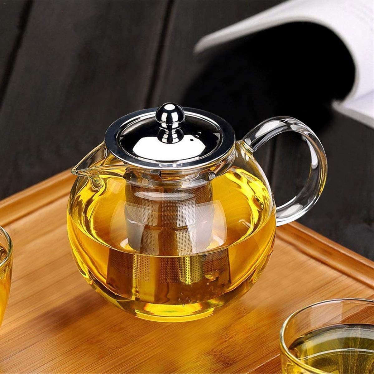 Premium Glass Teapot with Removable Infuser - 32oz Blooming & Loose Leaf Tea Maker, Iced Tea Brewer Set for Home, Office & Gift Giving | Perfect for Tea Ceremonies, Afternoon Tea & Relaxation