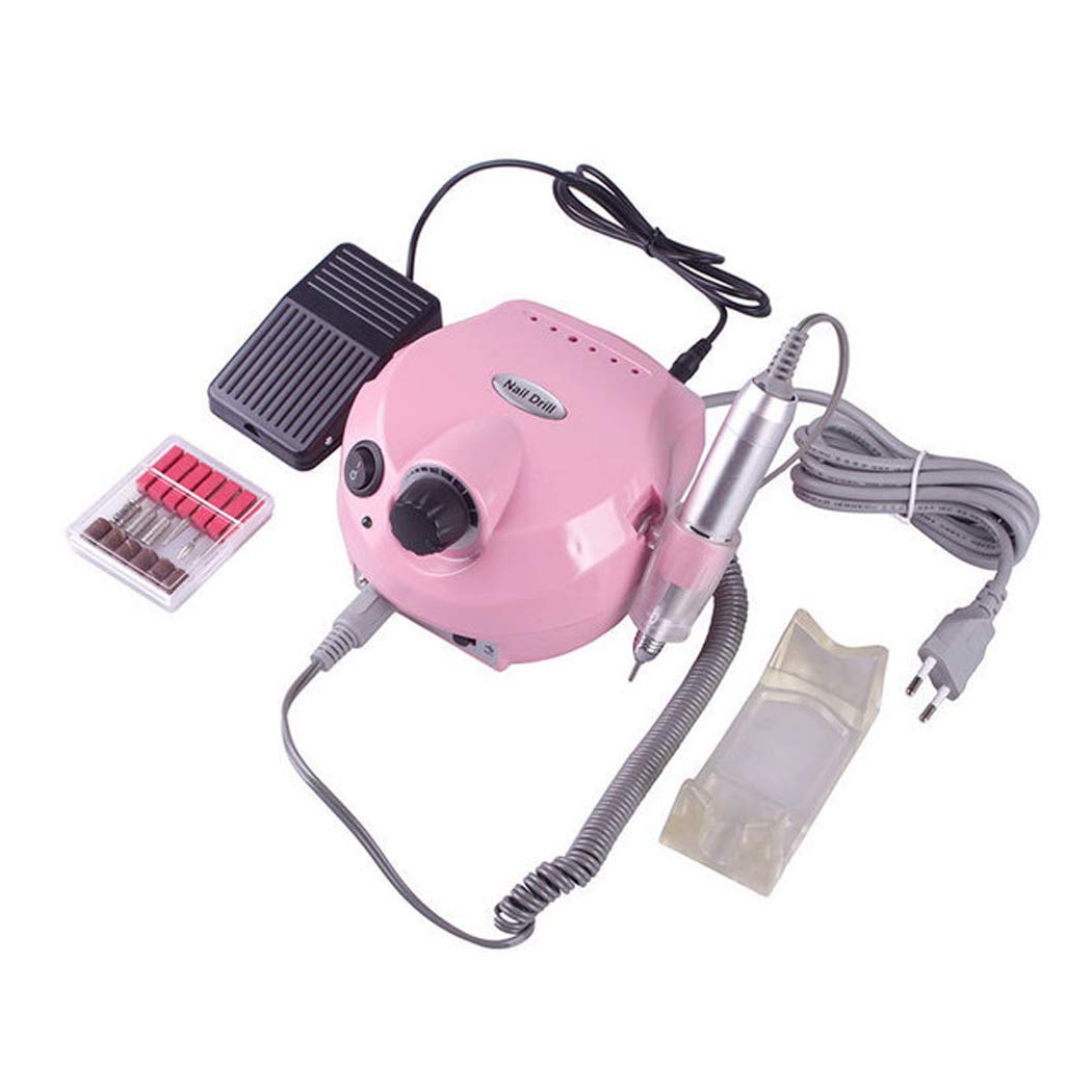 Professional Electric Manicure Pedicure Kit with Nail Dust Collector - Rechargeable Nail File Machine for Salon & Home Use - Perfect for Nail Art, Acrylics & Gel Polish Removal