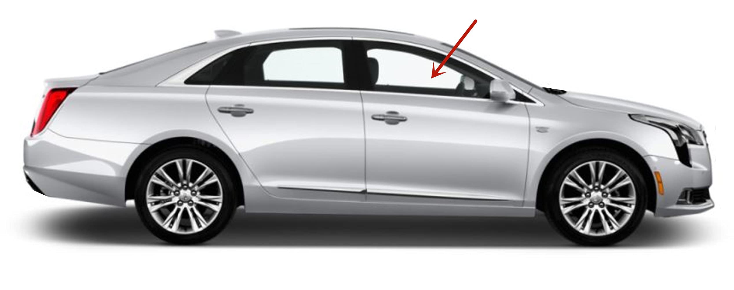 Premium Laminated Passenger Side Front Door Window Glass for Cadillac XTS 2013-2019 - OEM Replacement Part for Enhanced Safety & Noise Reduction - Perfect for Daily Commuting & Road Trips