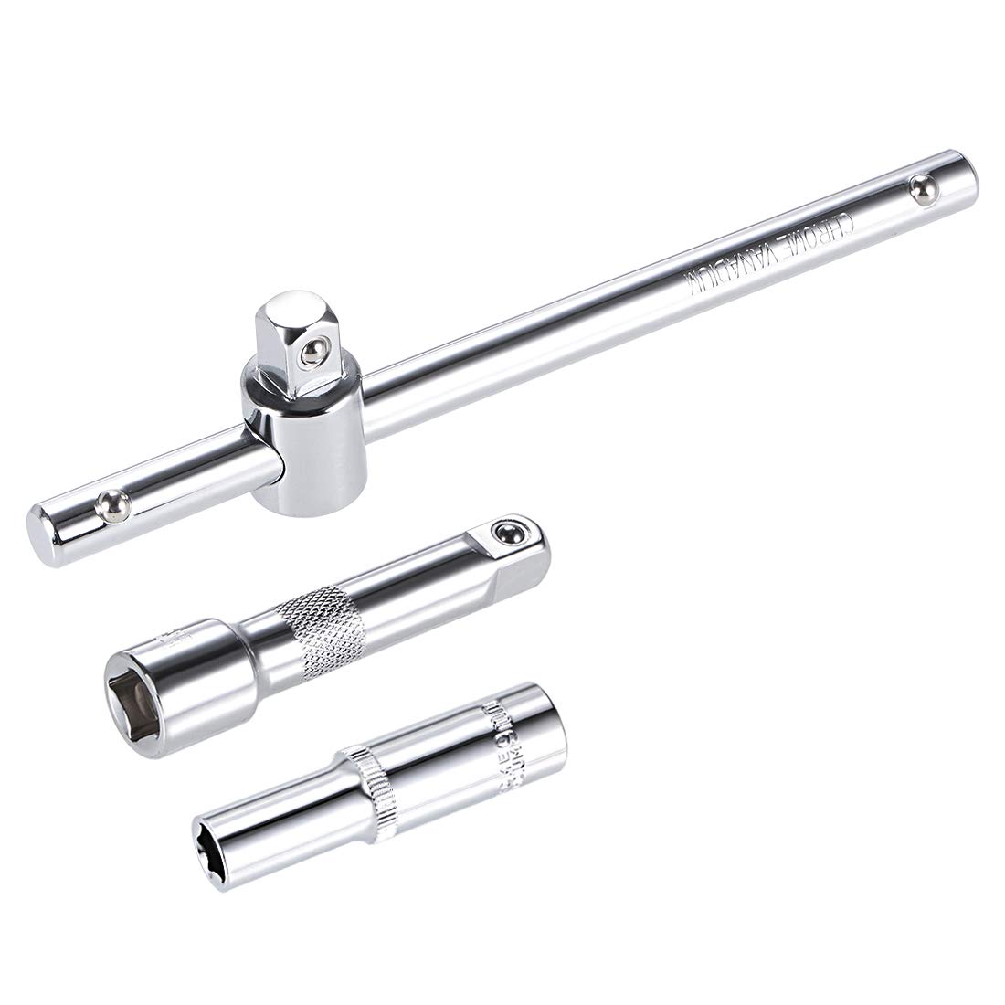 uxcell 3-Piece Socket Accessory Set - 9mm 6-Point Deep Socket, 6.5