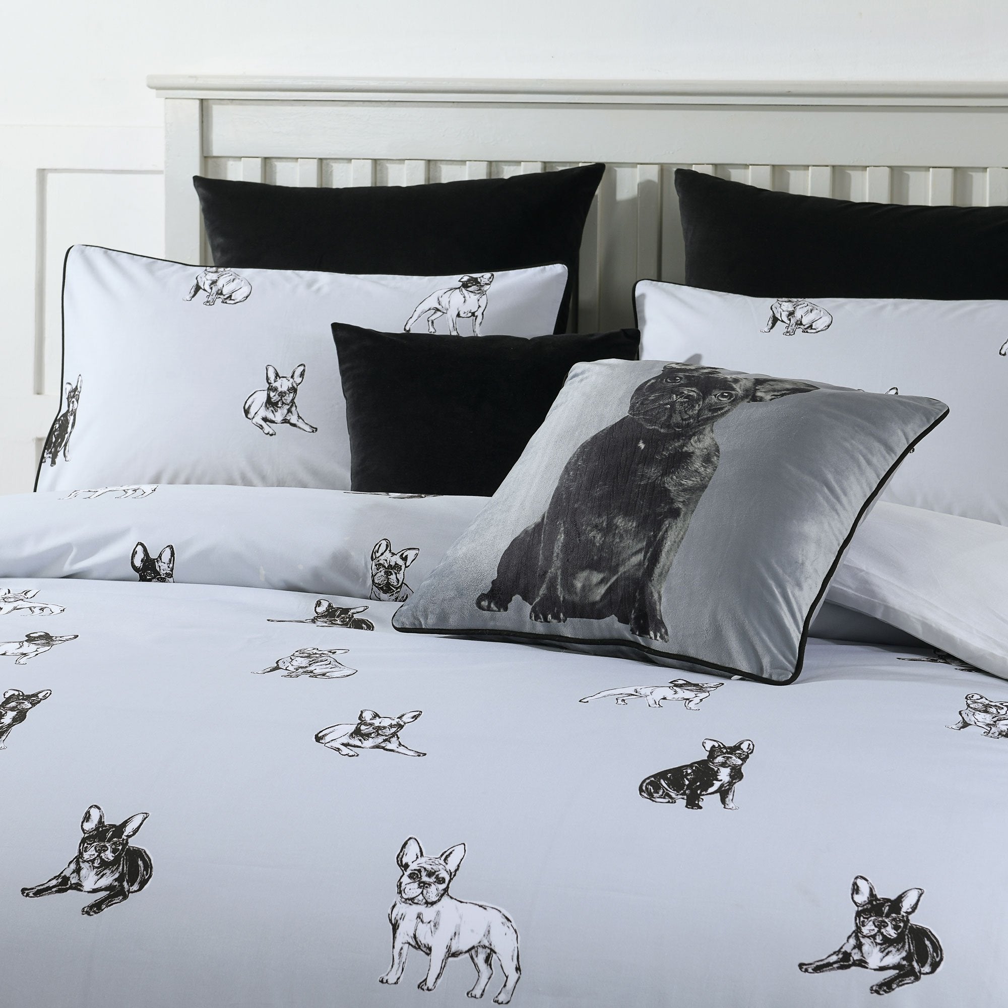 Premium French Bulldog Quilt Cover Set - Soft 3-Piece Dog Lover Bedding by Bianca | Perfect for Kids' Rooms, Pet Themed Decor & Cozy Bedroom Makeovers