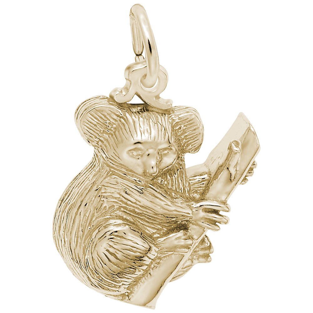 Koala Bear Charm for Jewelry Making - Sterling Silver or Gold Plated Pendant for Bracelets, Necklaces & DIY Craft - Perfect for Gifts, Animal Lovers & Kawaii Fashion Accessories