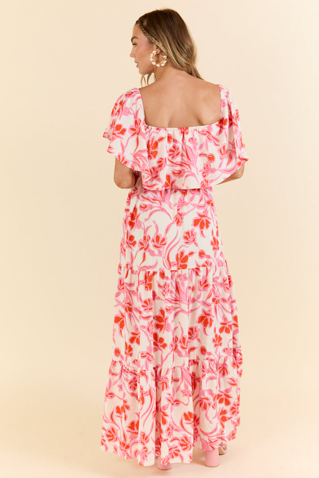 Stylish Pink and White Maxi Dress for Women - Comfortable & Elegant Summer Casual Wear - Perfect for Beach Vacations, Parties, and Date Nights