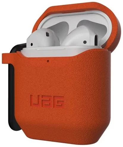 UAG Shockproof Silicone Case for AirPods 1/2 Generation - Orange | Protective Cover for Gym, Running & Outdoor Activities