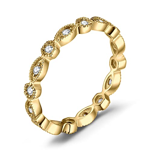 4-3 Yellow Gold Plated Marquise