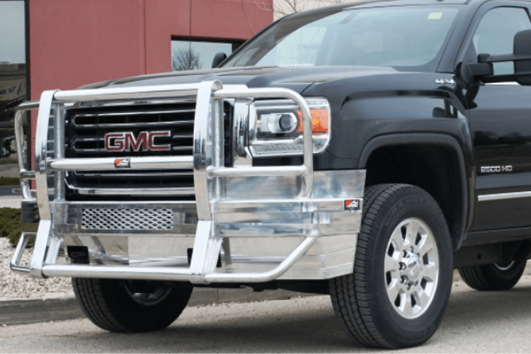 GMC Sierra 2500/3500 HD 2015-2019 Front Bumper - Aluminum Alloy Off-Road Bumper with Rake Design (GMR194) | Perfect for Truck Upgrades & Off-Road Adventures