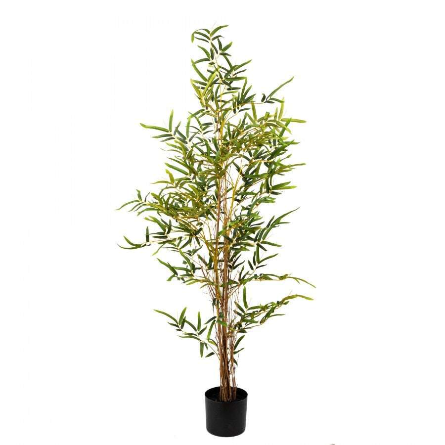 130cm Artificial Potted Bamboo Tree - Fake Tropical Indoor Plant for Home & Office Decor - Perfect for Living Room, Bedroom, Balcony Decoration