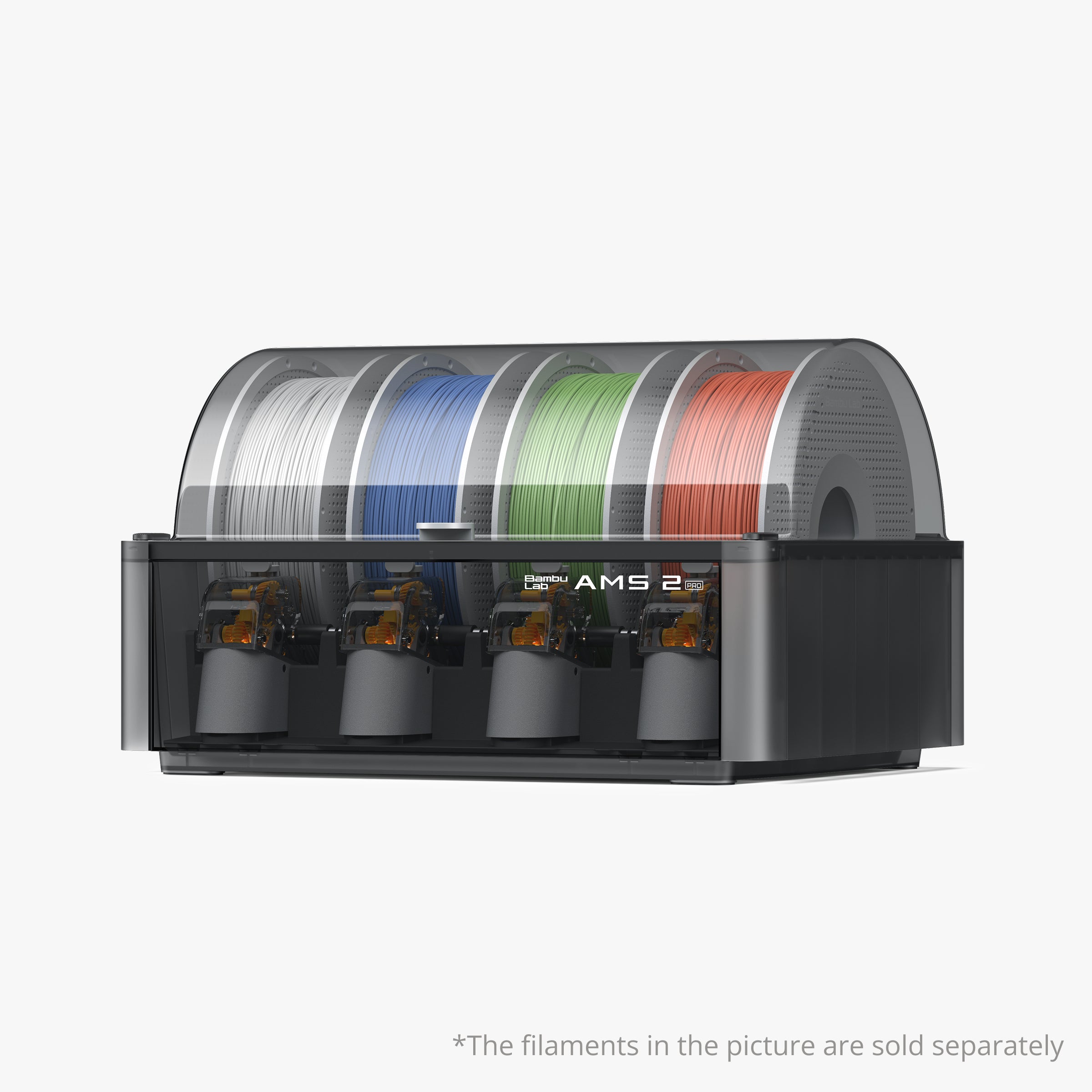 Bambu Lab AMS 2 Pro Automatic Material System - Multi-Filament 3D Printer Compatibility for Seamless Printing | Perfect for Home, Office & Professional 3D Printing Projects