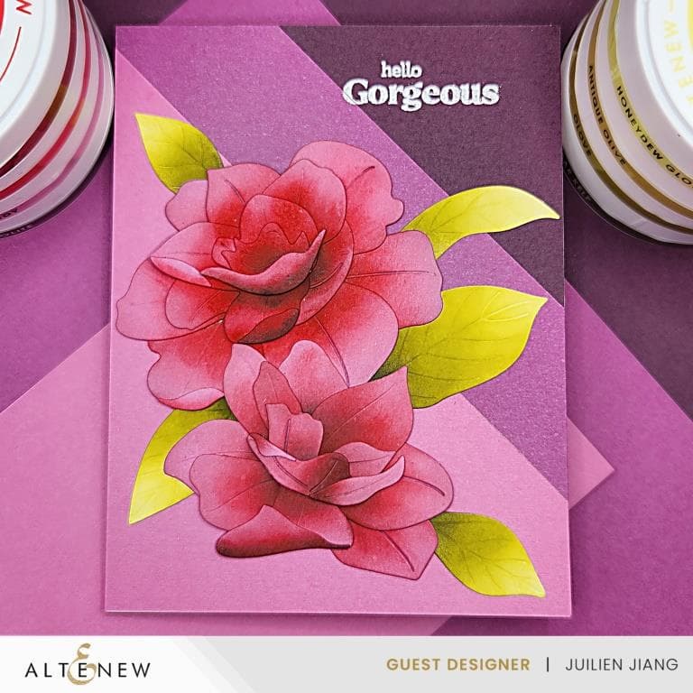 Mediterranean Glow Fresh Dye Ink Mini Cube & Reinker Bundle Set for Card Making, Scrapbooking, and DIY Crafts
