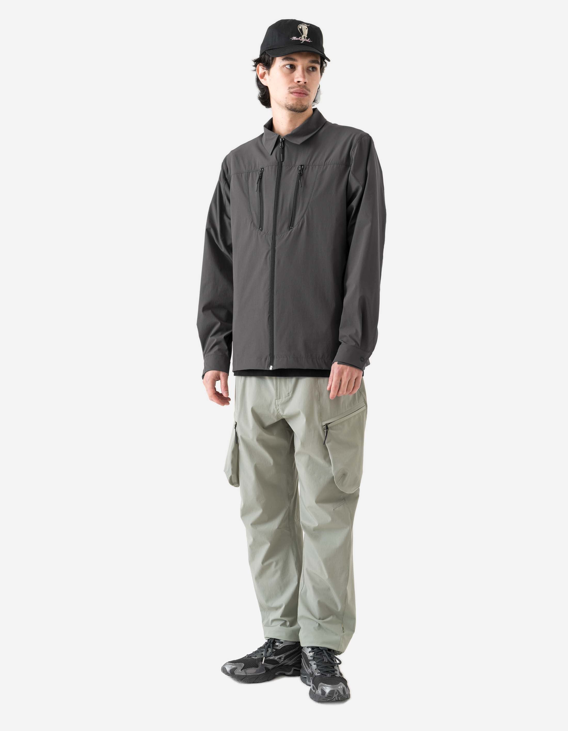 6043 Eco-Friendly Recycled Cargo Track Pants for Men - Comfortable Sage Green Joggers for Outdoor Activities & Casual Wear