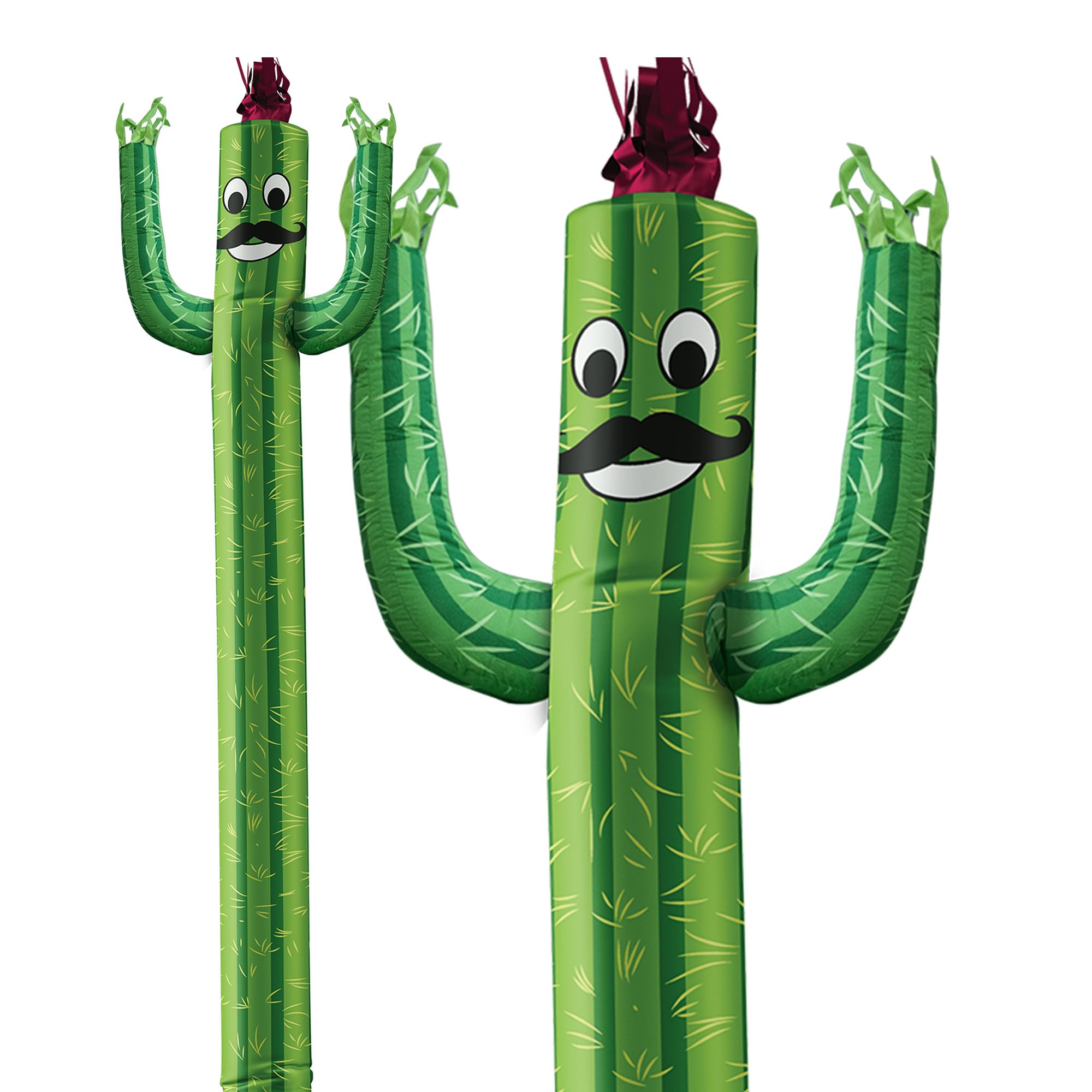 20ft Air Dancers Inflatable Tube Man - Wacky Waving Dancing Tube Guy for Business Promotion & Advertising (Blower Not Included) - Cactus Character Theme - Perfect for Car Dealerships, Grand Openings & Outdoor Events