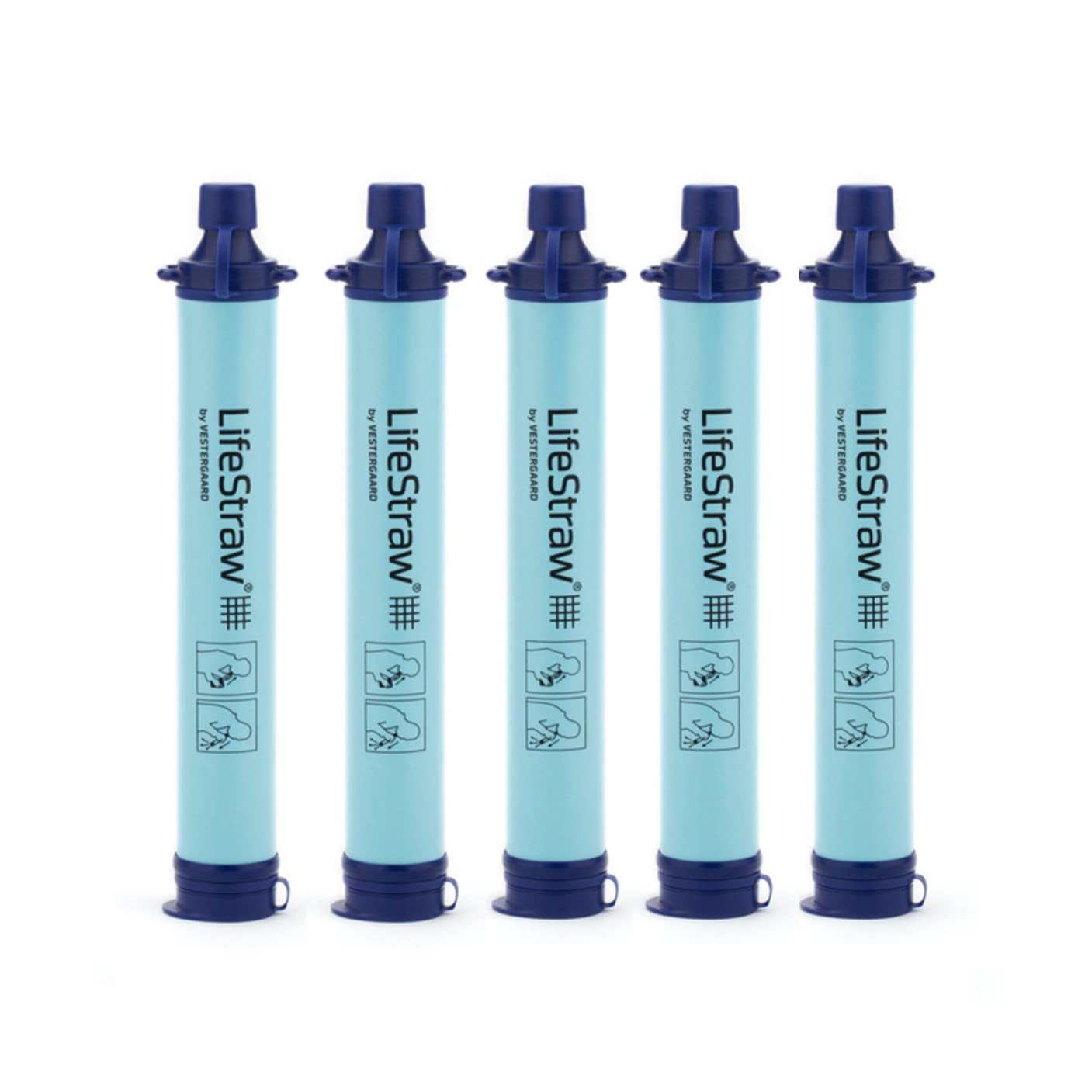 LifeStraw Personal Water Filter - Portable Survival Straw for Hiking, Camping, Travel & Emergency Preparedness | Purify Streams, Lakes & Tap Water Anywhere