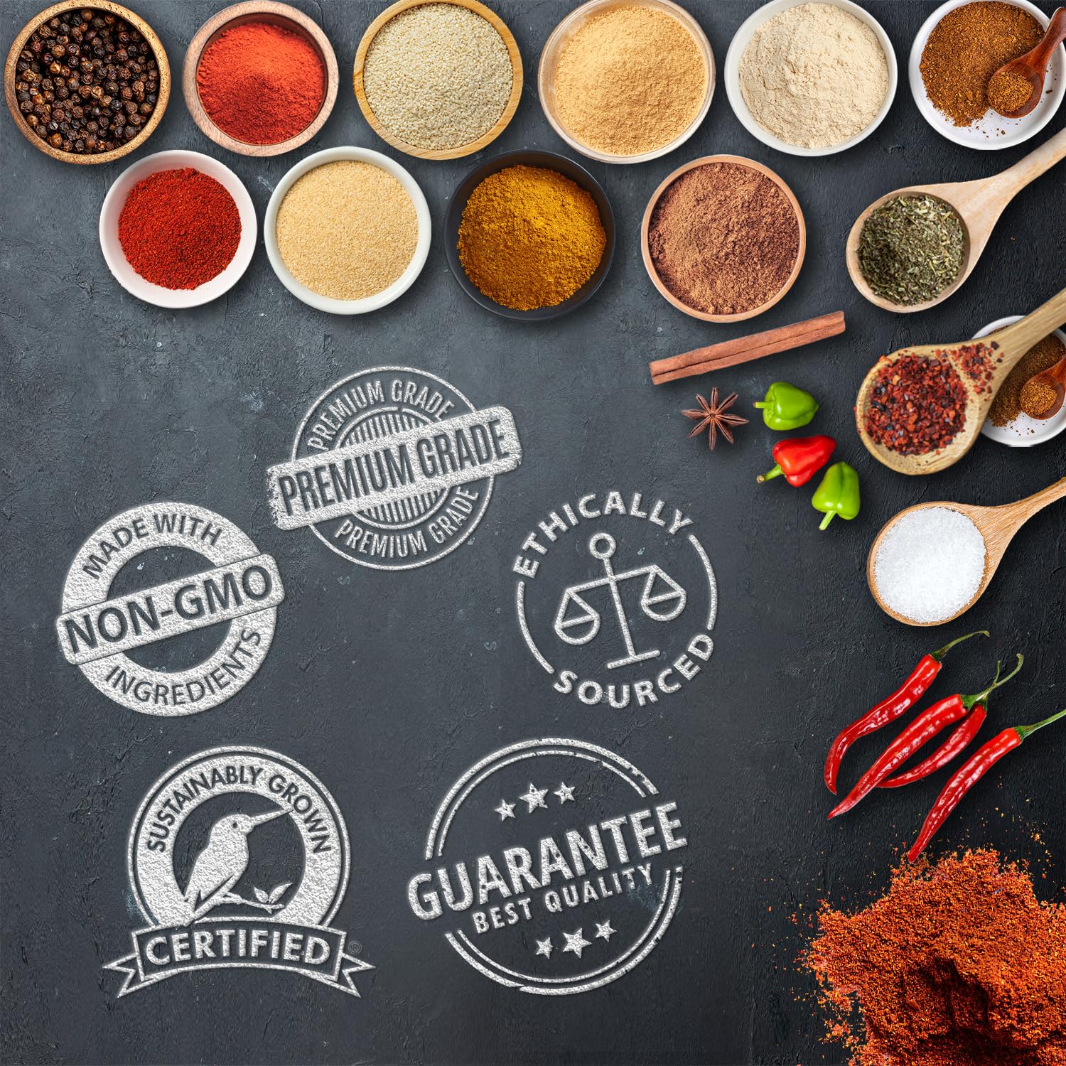 Premium Crushed Red Pepper Flakes - 10.22oz | All-Natural Chili Flakes for Pizza, Pasta, Grilling & Cooking | No Preservatives or Fillers | Intense Spicy Flavor | Perfect for Seasoning, Marinades & Sauces
