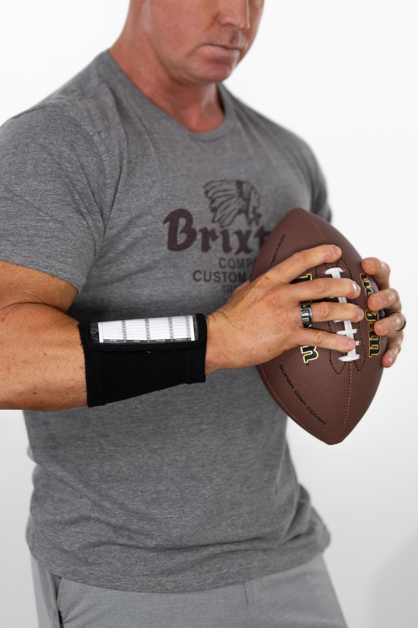 Premium Triple Playbook Wristband Coach - Ideal for Football, Baseball, Softball, Soccer & Lacrosse Play Calling - Waterproof Sports Strategy Wristband for Coaches & Players - Perfect for Games, Practices & Team Coordination