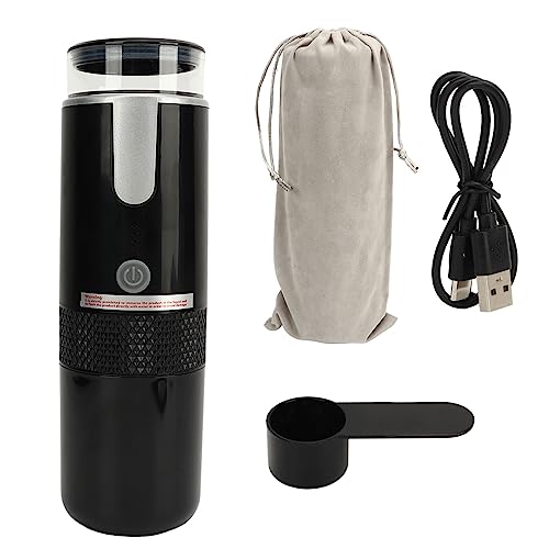 Jiawu Portable Espresso Machine - Mini Handheld Rechargeable Electric Coffee Maker for Travel, Camping & Hiking | Compatible with K-Cups & Ground Coffee | Perfect for Outdoor Adventures, Office Use & Home Brewing