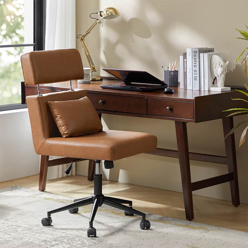 Ergonomic Rose Lumbar Support Office Chair with Adjustable Tilt Function - Perfect for Home Office, Gaming & Workspace Comfort