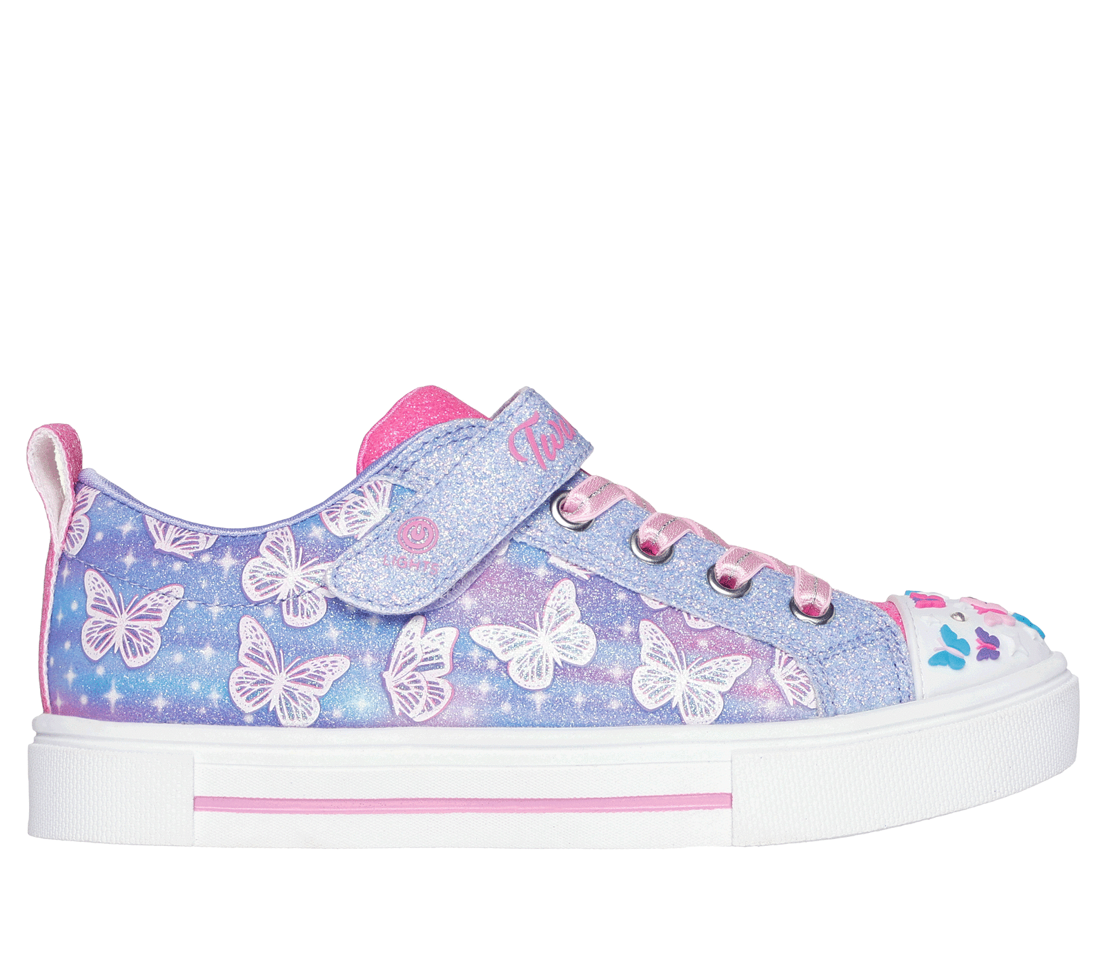 Twinkle Toes Kids' Shoes - Sparkly Ombre Flutter Sneakers for Girls | Perfect for Dance, Play & Special Occasions