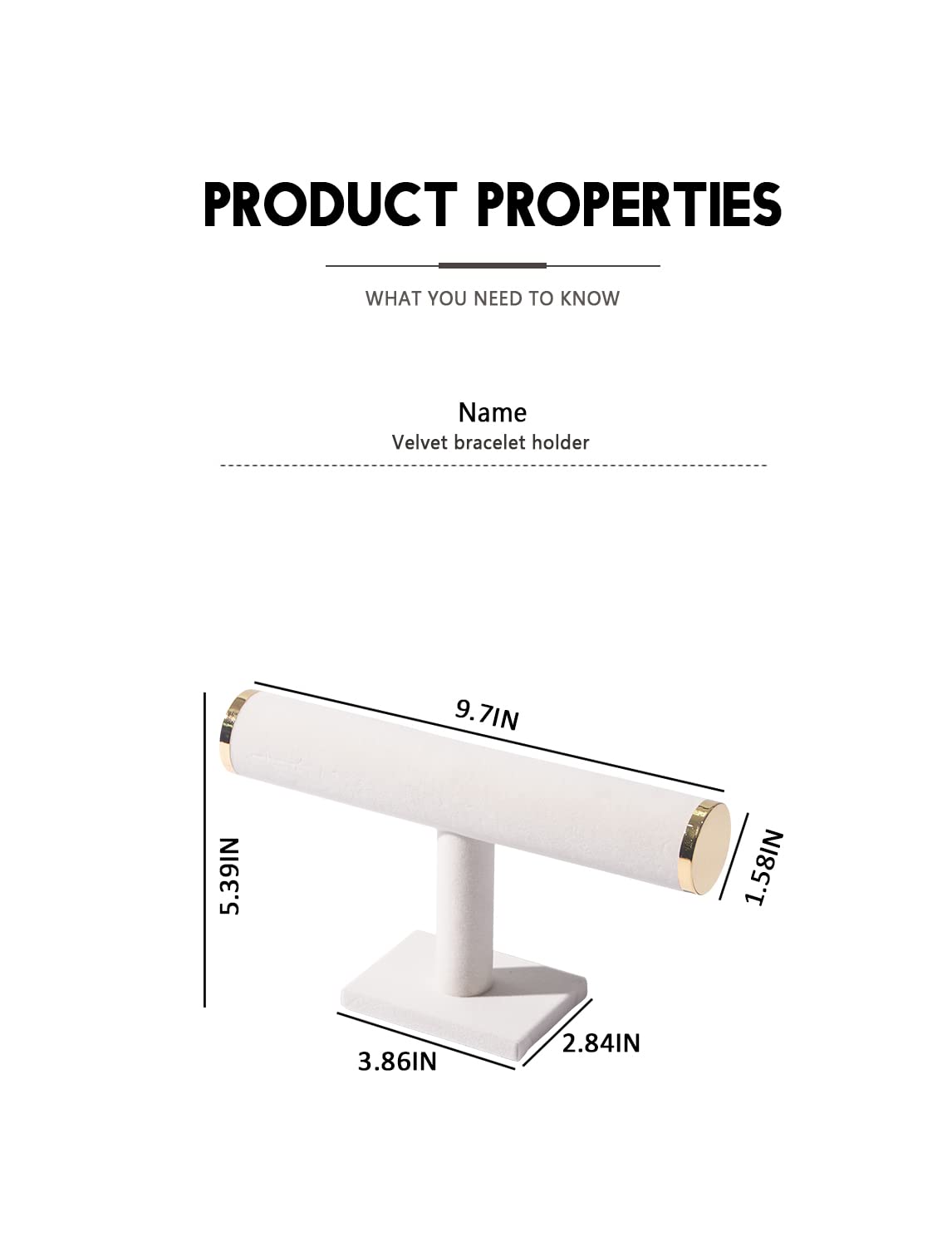 Bracelet Holder Stand - Jewelry Display Organizer for Women & Men - Bangle & Watch Storage for Selling - Jewelry Business Supplies (Beige with Metal Lid) - Perfect for Retail Stores, Boutiques & Home Organization