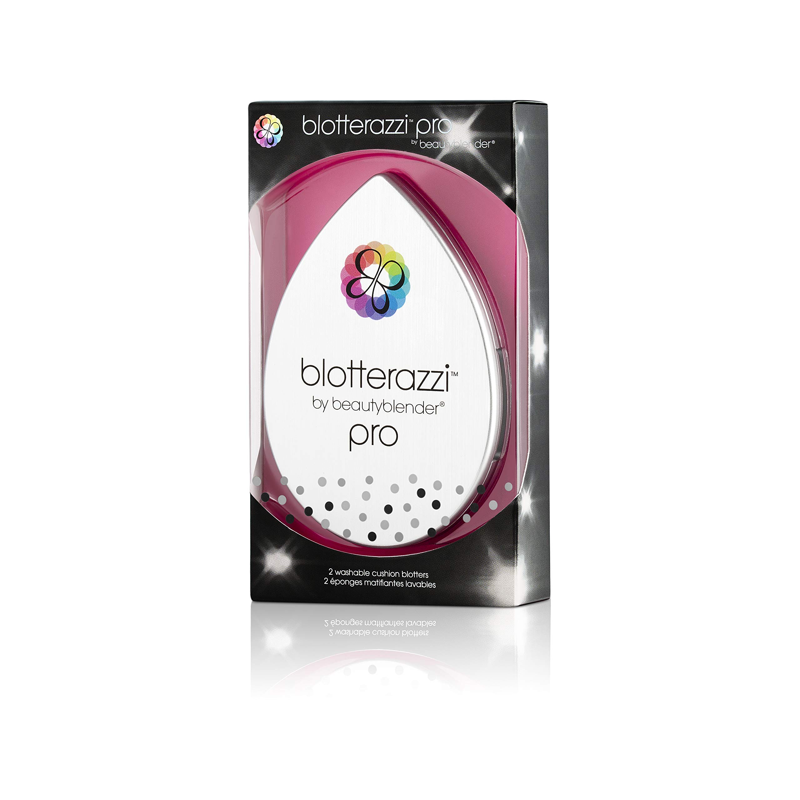 Beautyblender® Blotterazzi® Pro Reusable Makeup Blotting Sponge with Mirrored Compact - Oil Absorbing & Shine Control for Flawless Makeup Touch-Ups | Perfect for On-the-Go Makeup Retouching, Travel & Professional Use