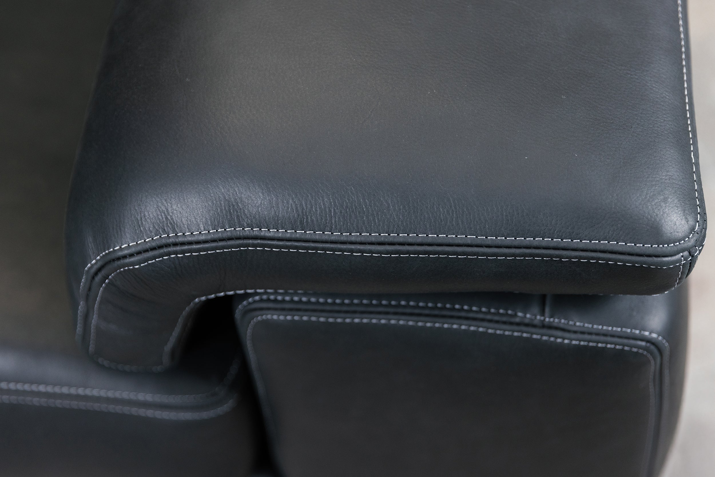 Premium Denmark Leather Sofa - Genuine Leather Couch for Living Room - Stylish & Comfortable Sofa for Home, Office, or Lounge