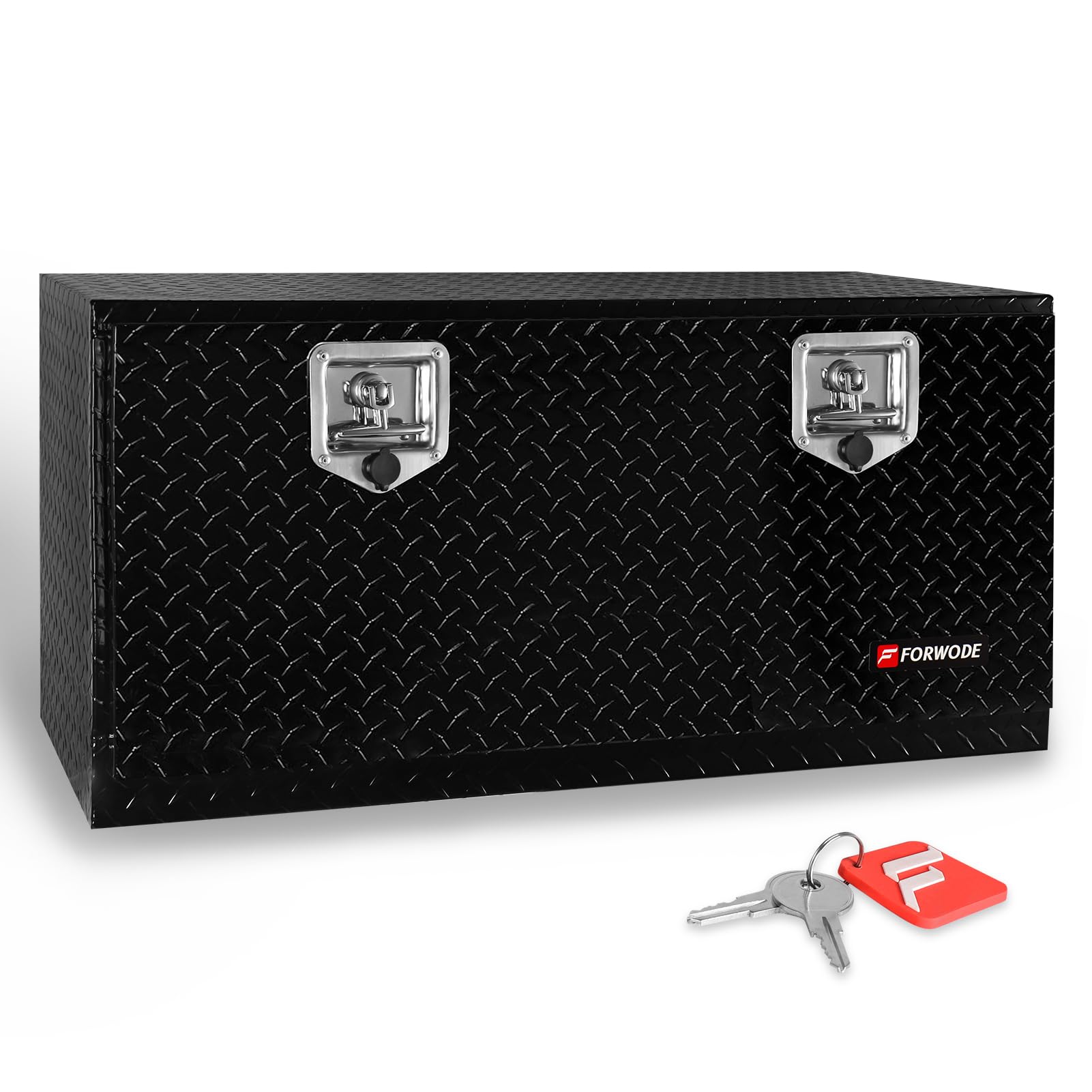 36 Inch Heavy Duty Aluminum Underbody Truck Tool Box for Pickup Truck Bed & RV - Black | Secure Storage for Tools & Equipment On The Go