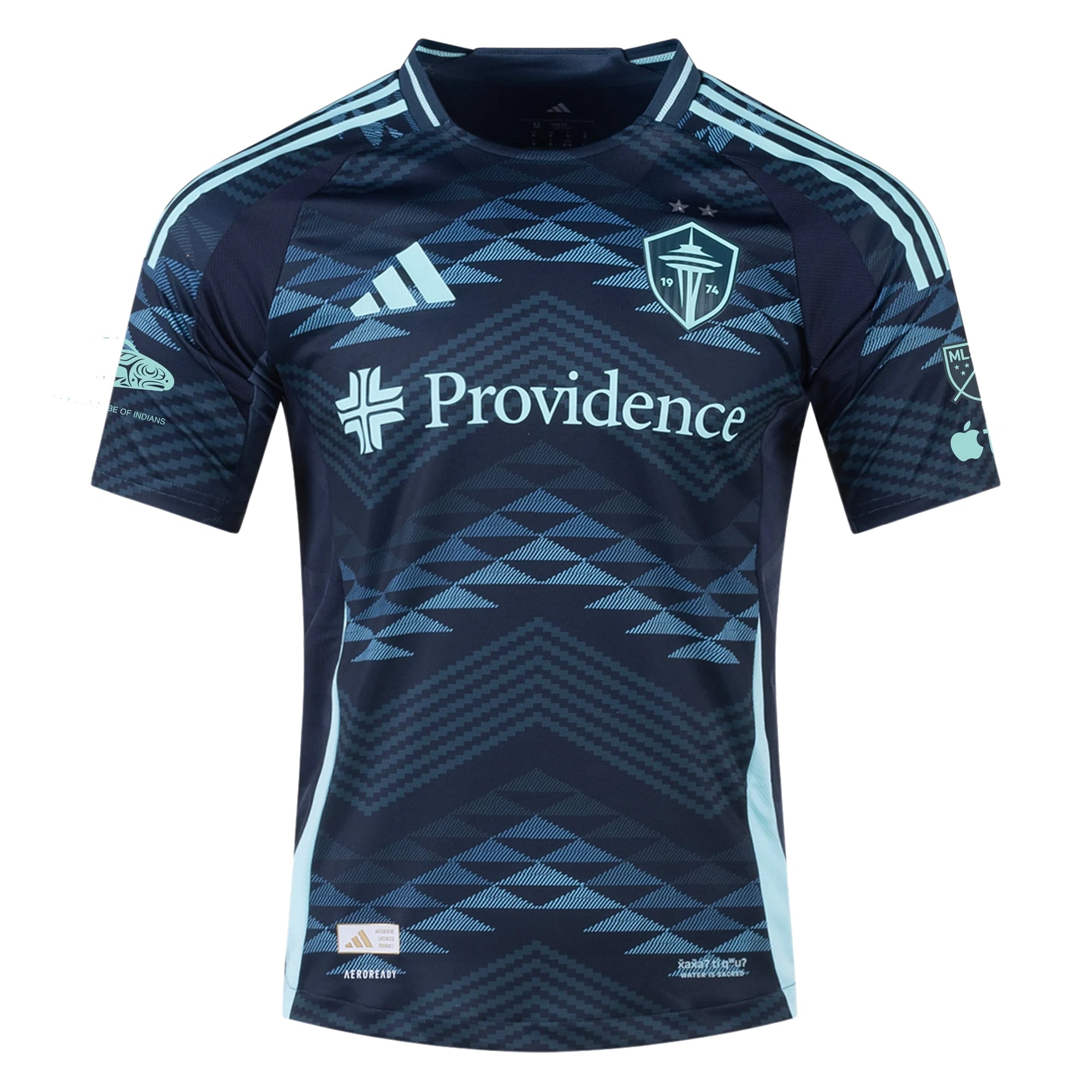 Adidas Albert Rusnak Seattle Sounders Authentic Away Soccer Jersey 25/26 with MLS Patches & Sponsor (Aura Ink) - Perfect for Matchdays, Fan Events & Soccer Enthusiasts