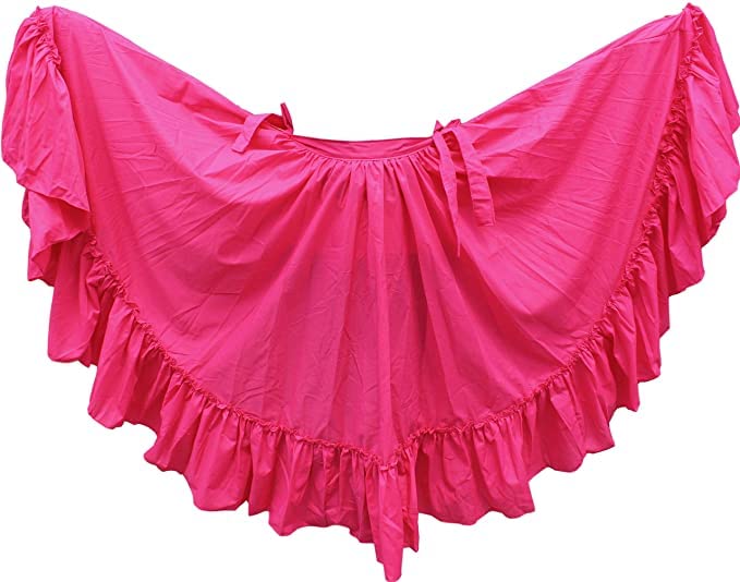 Authentic Mexican Folkloric, Flamenco, Bomba y Plena & Belly Dance Skirts for Girls | Traditional Dance Costume Skirt | Perfect for Cultural Performances, Festivals & Dance Classes