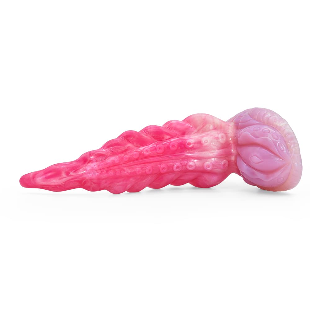 BeHorny Liquid Silicone Octopus Tentacle Dildo with Strong Suction Cup - Realistic Fantasy Sex Toy for Women & Couples - Perfect for Solo Play, BDSM, and Roleplay Scenes