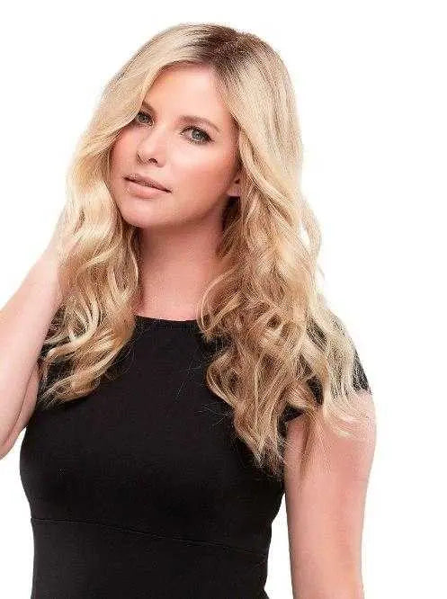 Top Wave 18 Inch Synthetic Hair Topper for Women - Natural Looking Hairpiece for Thinning Hair - Perfect for Daily Wear, Cosplay & Special Occasions