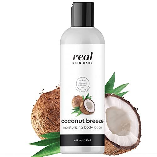Organic Coconut Oil Body Lotion for Women & Kids - Natural Moisturizing Lotion with Coconut Oil, Paraben-Free & Non-Toxic - Hydrating Skin Care for Dry Skin, Daily Use & Massage