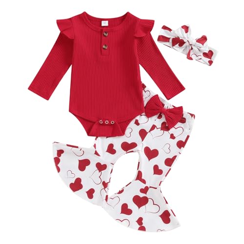 Heart Print Red