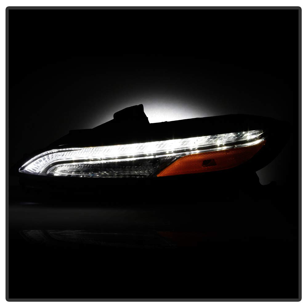 ACANII LED DRL Running Lights Parking Signal Lamps Assembly - Driver Side for 2014-2018 Jeep Cherokee | OE Style Replacement | Enhanced Visibility & Style for Daytime Driving & Parking