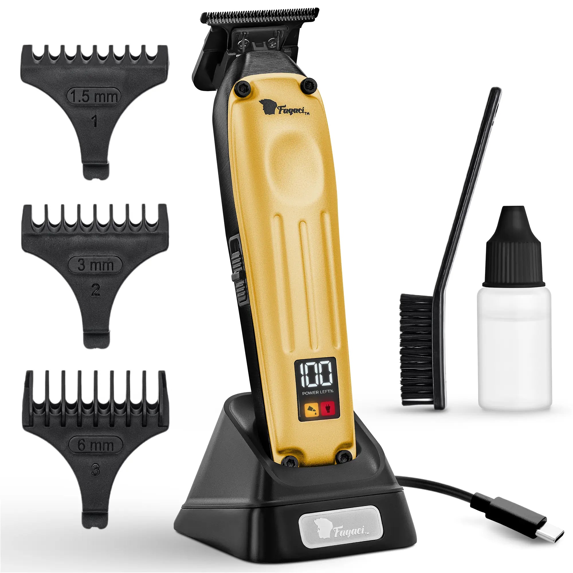 Fusion Trimmer - Professional Hair Clipper for Men & Women | Cordless & Rechargeable | Perfect for Home Haircuts, Beard Trimming & Grooming | Salon-Quality Precision & Comfort