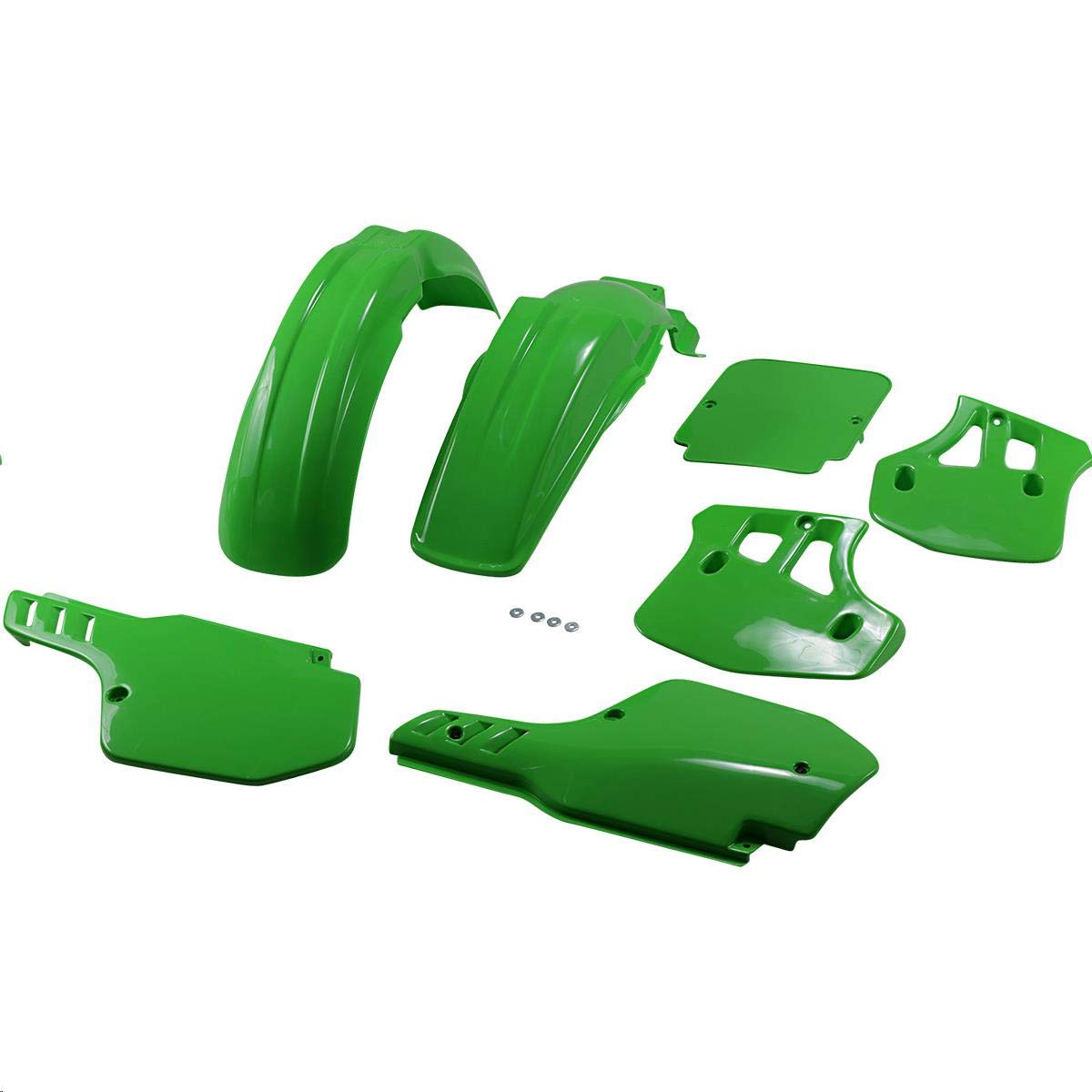UFO KAKIT190-026 Body Kit for KX250/KX500 Dirt Bikes 1988 - Green | Off-Road Motorcycle Accessories for Racing & Trail Riding