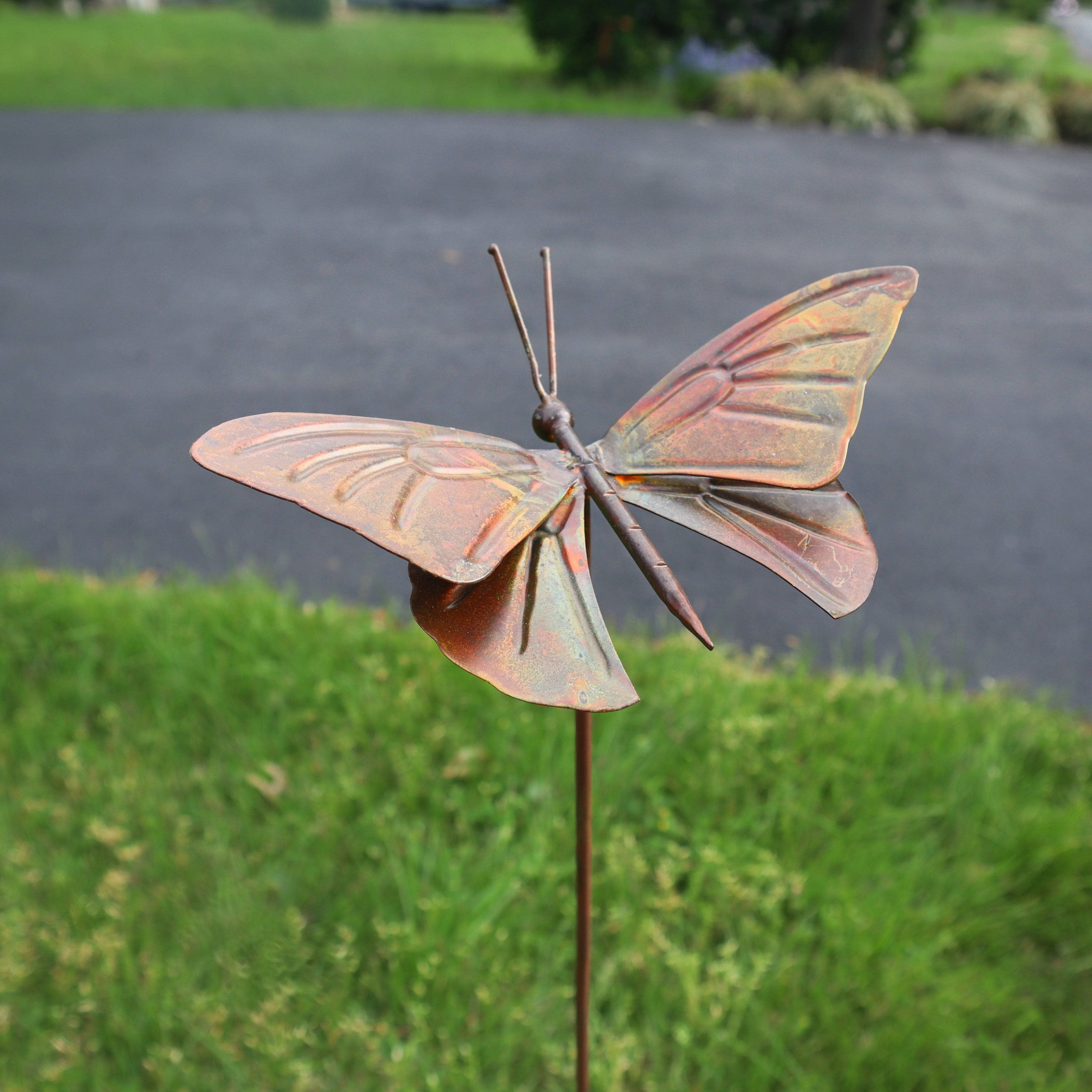 Butterfly Garden Stake - Decorative Metal Butterfly Yard Decor for Outdoor Gardens, Lawns & Flower Beds | Perfect for Spring & Summer Garden Decorations