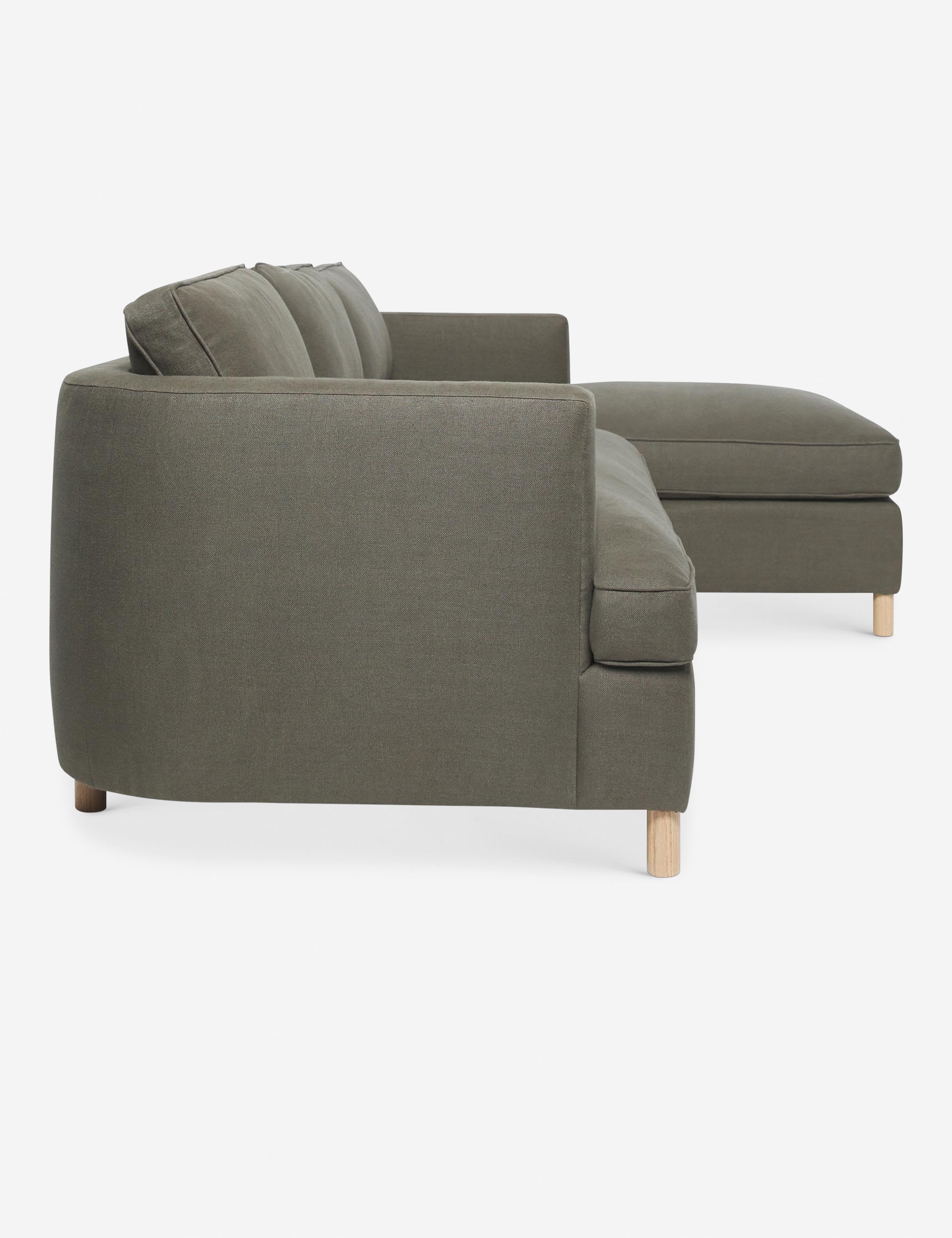 Belton Sectional Sofa by Ginny Macdonald - Modern L-Shaped Couch for Living Room, Family Room & Lounge | Comfortable Fabric Upholstery
