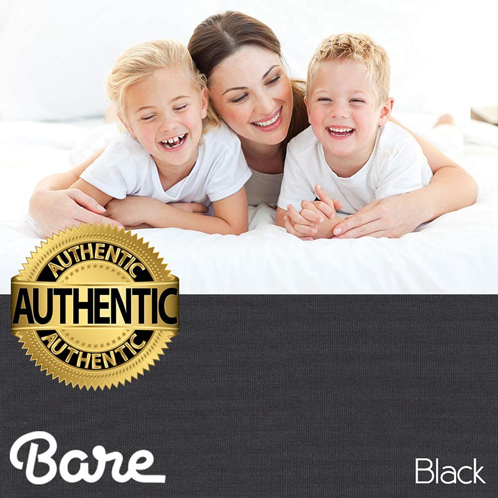 Bare Home Full XL Comforter Set with Premium Ultra-Soft Brushed Microfiber - Includes Comforter, Sheet Set & Bed Skirt (White/Black/White) - Perfect for Guest Rooms, Dormitories & Cozy Bedroom Makeovers
