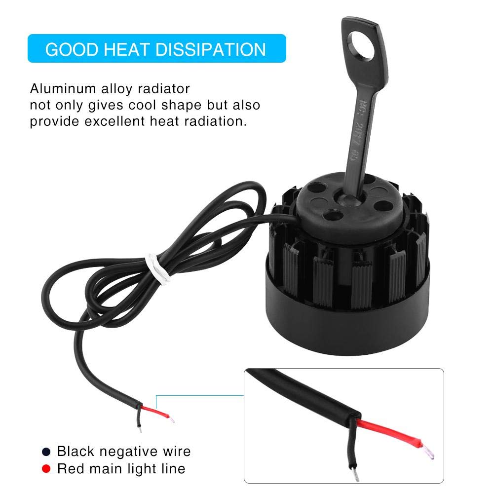 Universal 12V LED Motorcycle Spotlights - 1 Pair Waterproof Driving Fog Lights for Bikes & Scooters | Auxiliary Headlights for Night Riding & Off-Road Adventures