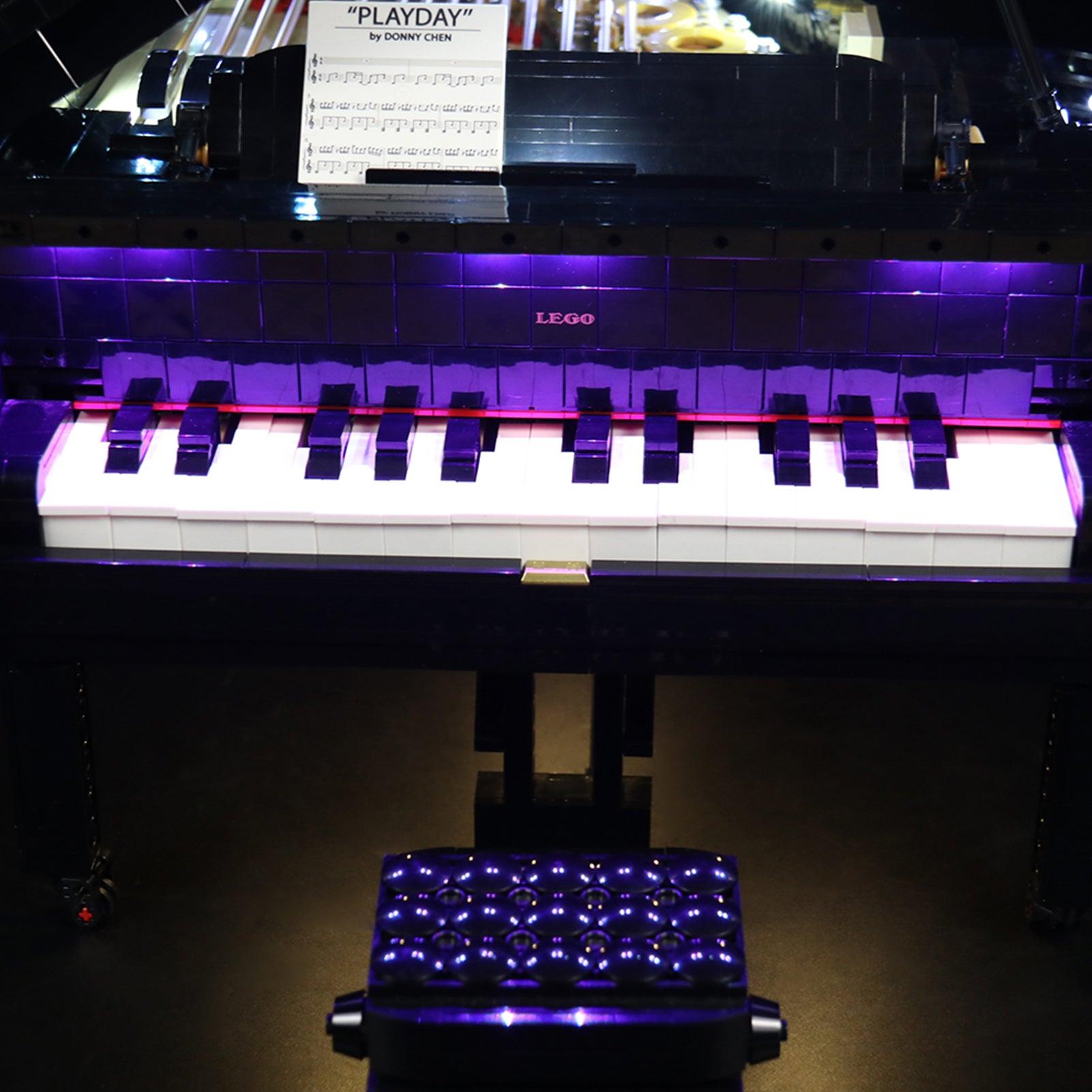 Lego Ideas Grand Piano 21323 Light Kit - LED Lighting Set for Building Blocks | Perfect for Home Decor, Display & Gift Giving