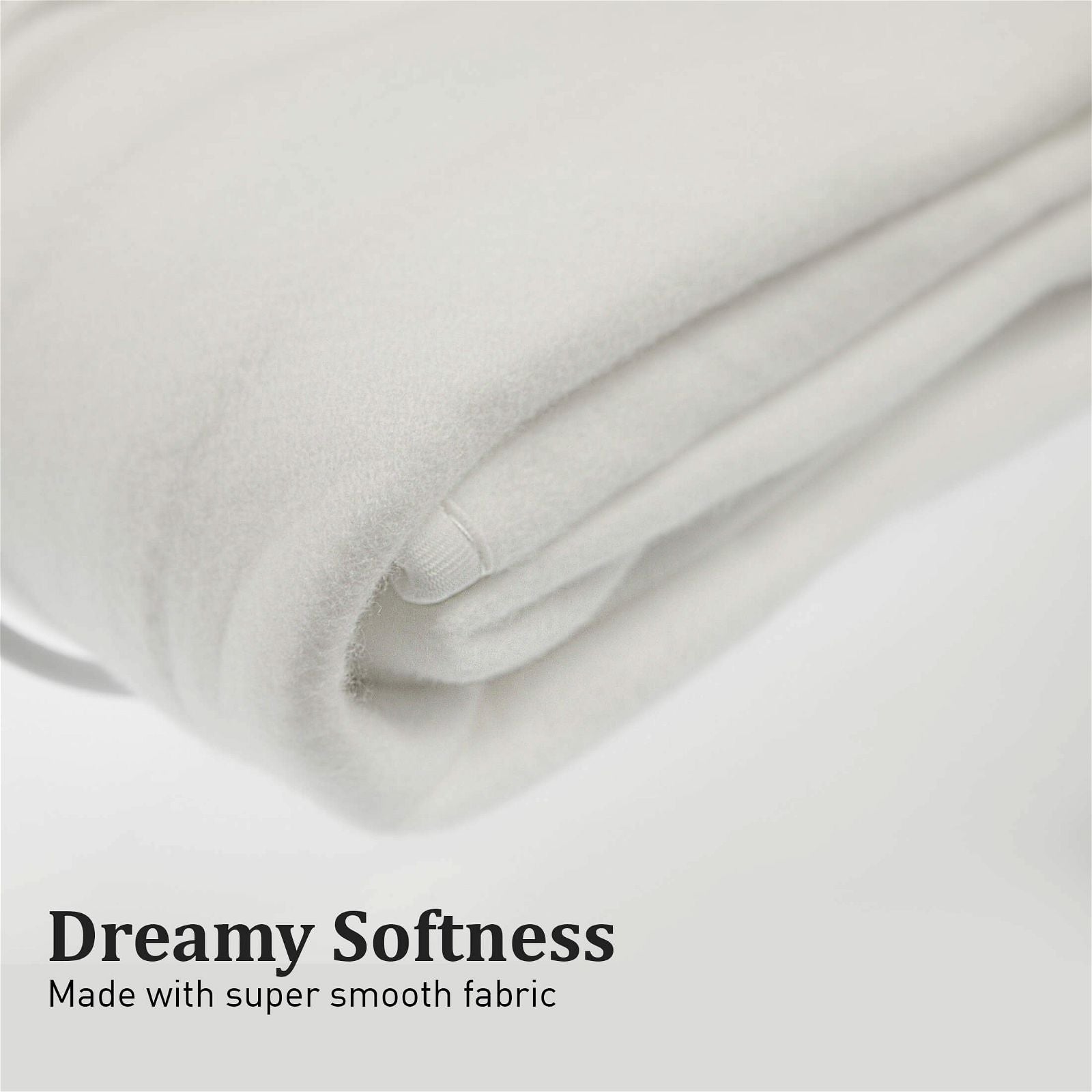 Laura Hill Electric Blanket - Queen Size Heated Underblanket with Auto Shut-Off, Ultra-Soft Winter Warming Throw for Beds - Perfect for Cold Nights & Cozy Home Comfort (White)