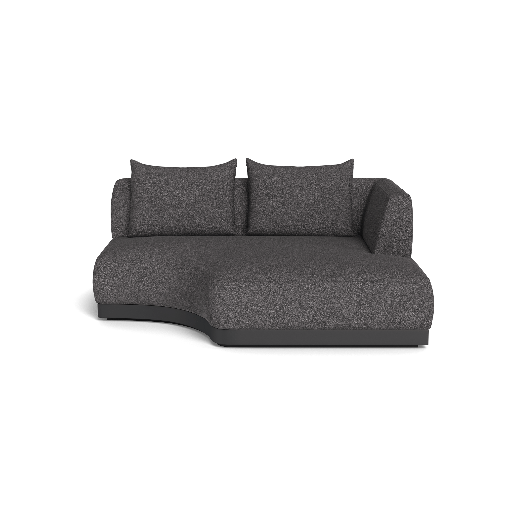 Amalfi Curved Chaise Lounge Right - Modern Outdoor Patio Furniture for Poolside, Garden & Backyard Relaxation