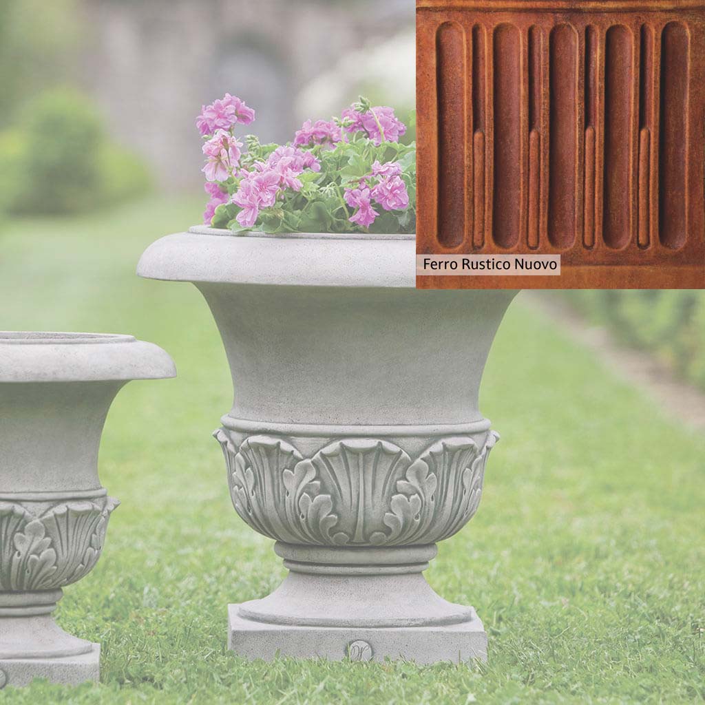Campania International Williamsburg Acanthus Large Outdoor Planter - Classic Garden Decor for Patio, Porch, and Landscape Design