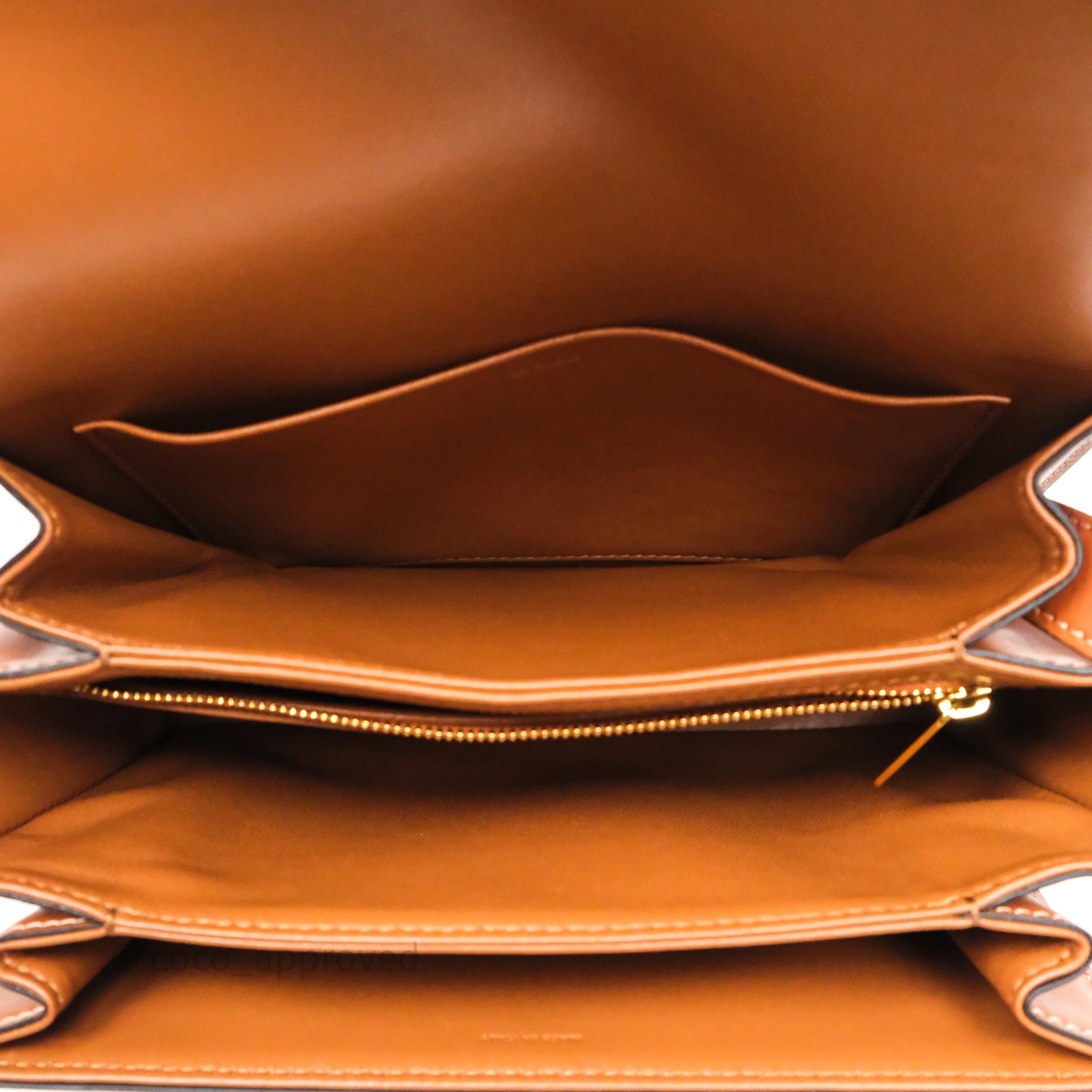 Celine Medium Triomphe Bag in Tan Natural Calfskin Leather - Luxury Crossbody Handbag for Women, Perfect for Work, Travel & Everyday Use