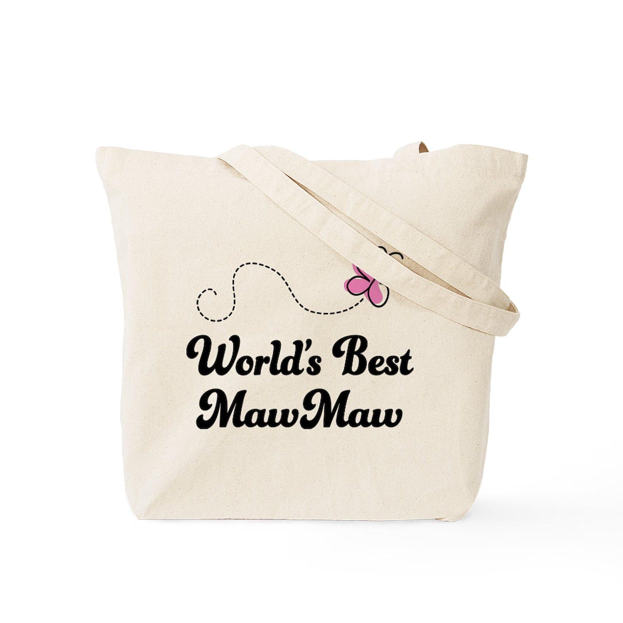 World's Best Grandma Tote Bag - Natural Canvas Reusable Shopping Bag for Groceries, Beach & Everyday Use