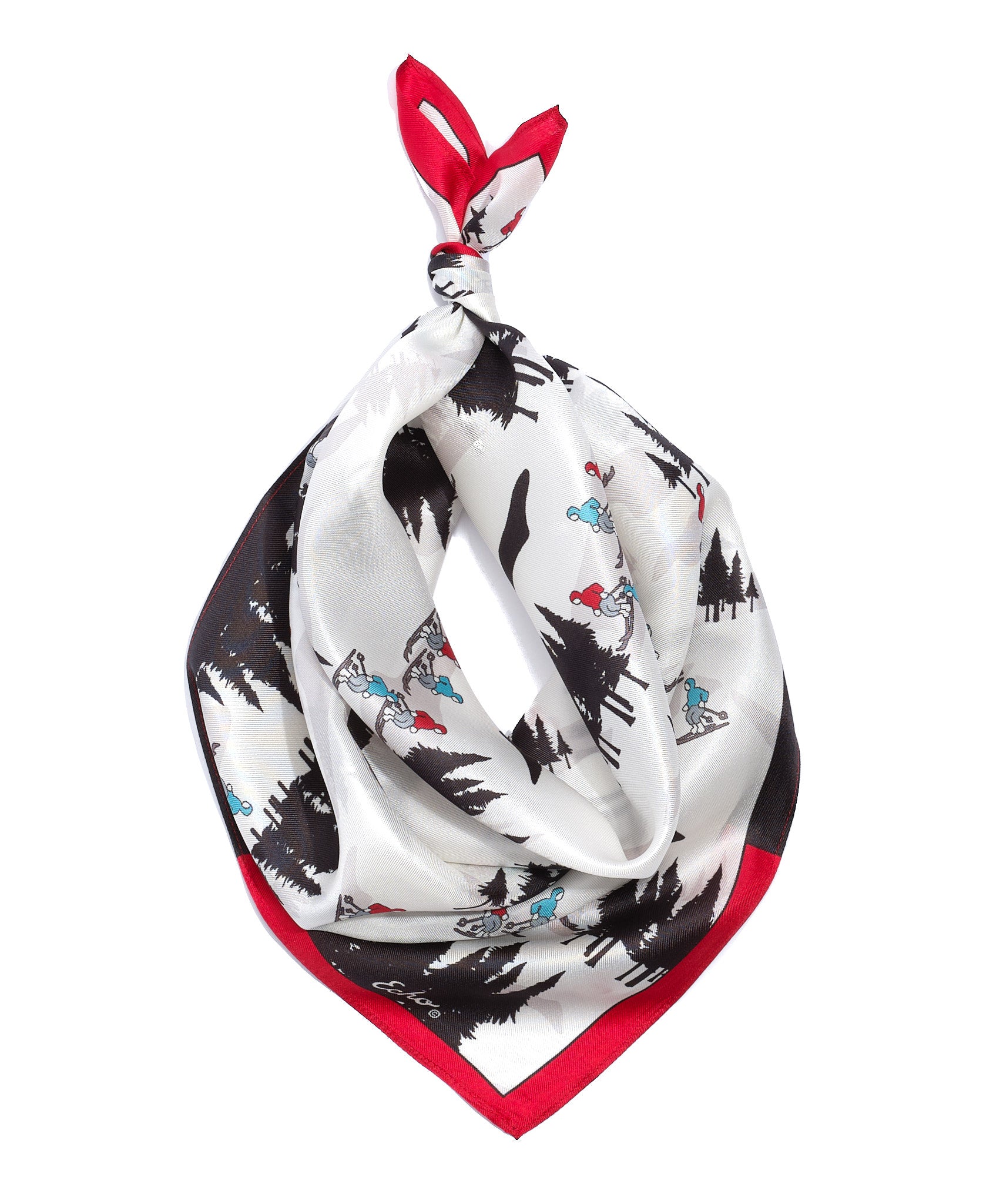 Hit The Slopes Silk Bandana - Soft & Stylish Winter Scarf for Skiing, Snowboarding & Outdoor Adventures