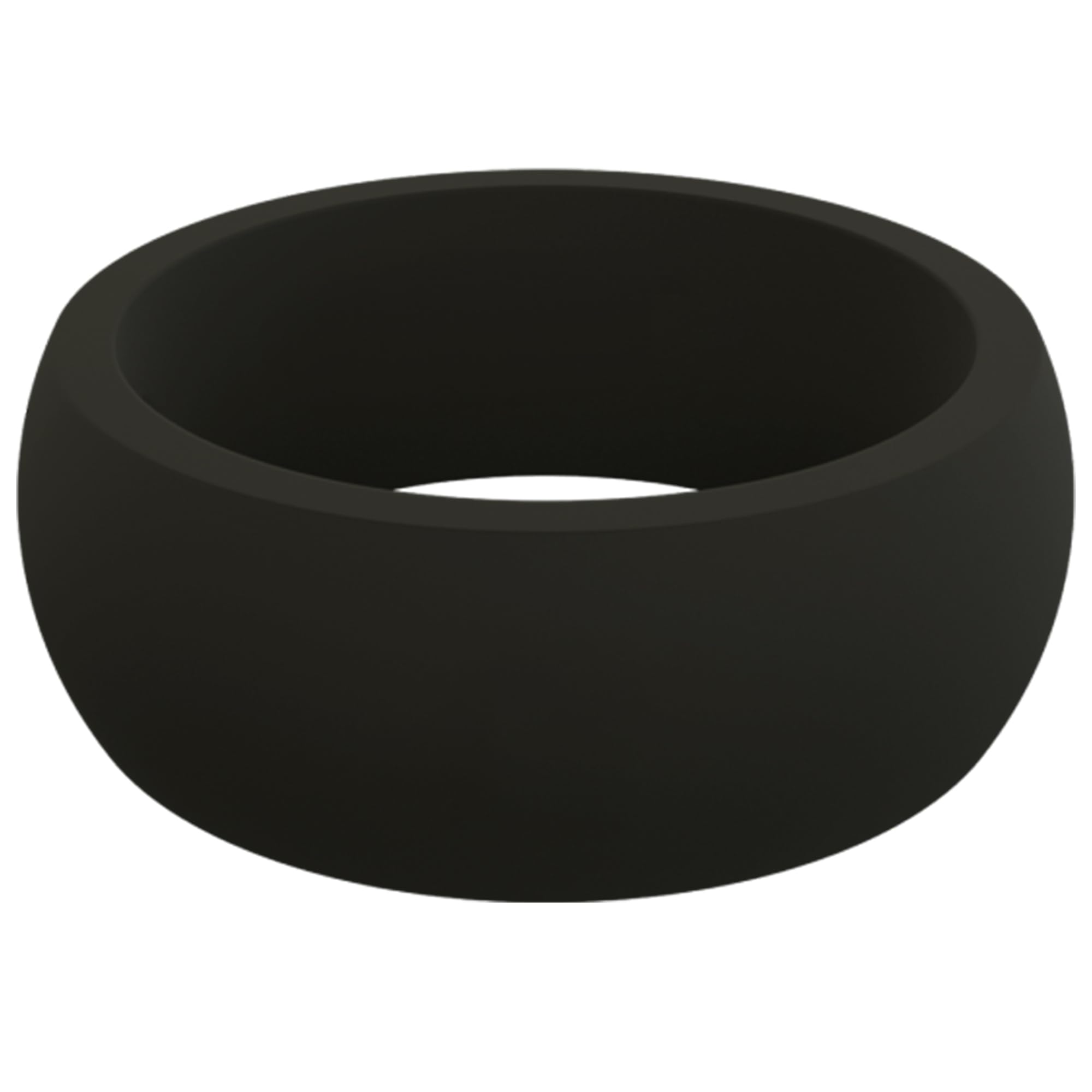 QALO Men's Classic Rubber Silicone Wedding Band - Breathable, Durable & Comfortable Ring for Active Lifestyles - Perfect for Gym, Swimming, Sports & Outdoor Activities