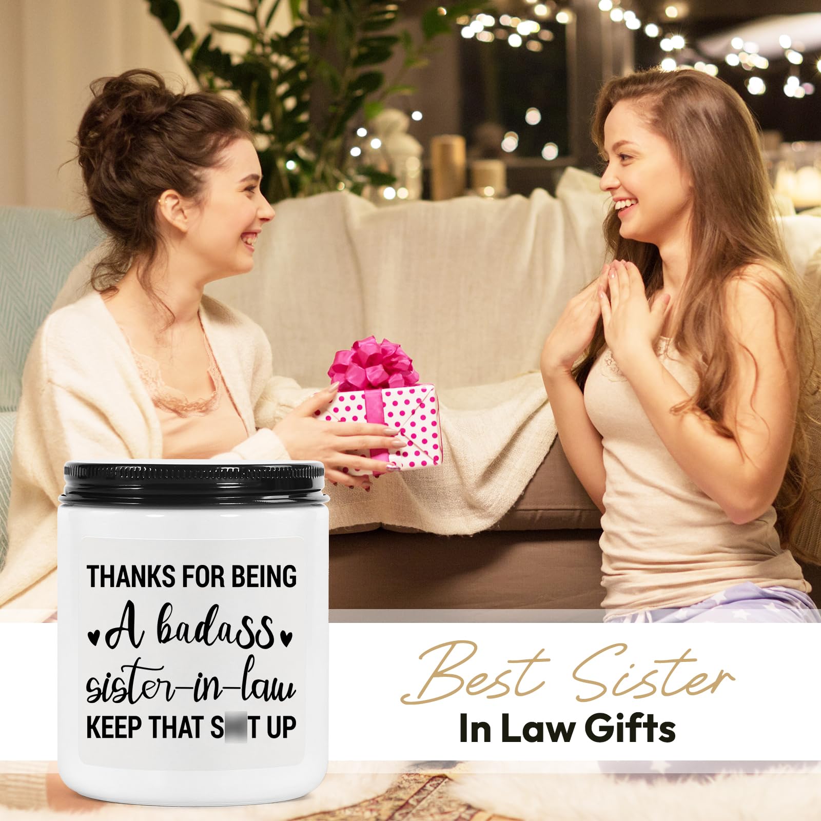 Thoughtful Sister-in-Law Gift Set - Elegant Birthday, Engagement, Wedding & Mother's Day Present for Women, Best Friends & Loved Ones (White) - Perfect for Bridal Showers, Anniversary Celebrations & Special Occasions