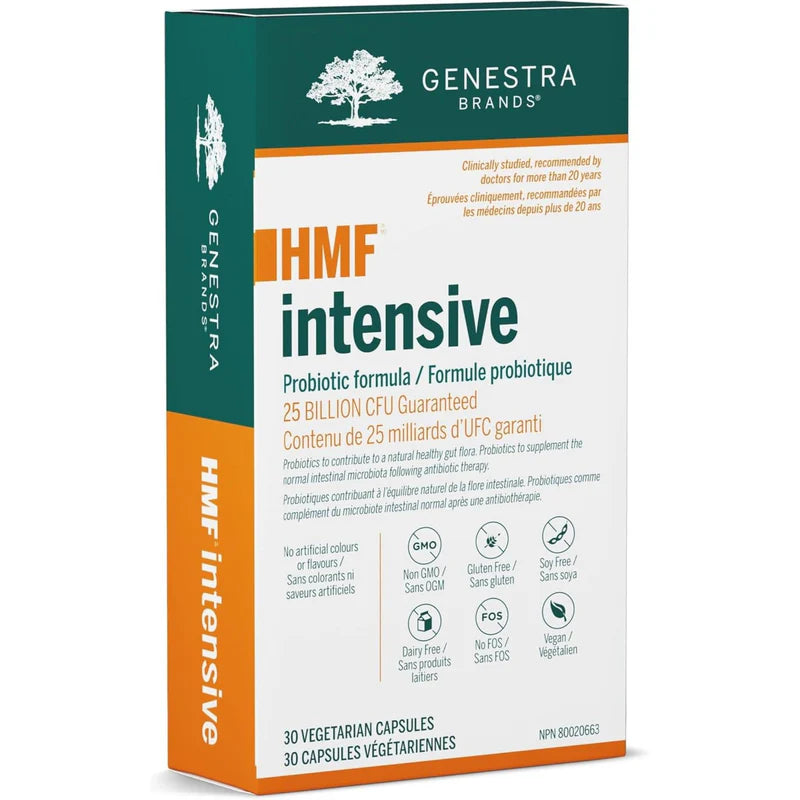 Genestra Labs HMF Intensive Probiotic Supplement - Supports Digestive Health & Immune System - Ideal for Gut Balance & Wellness